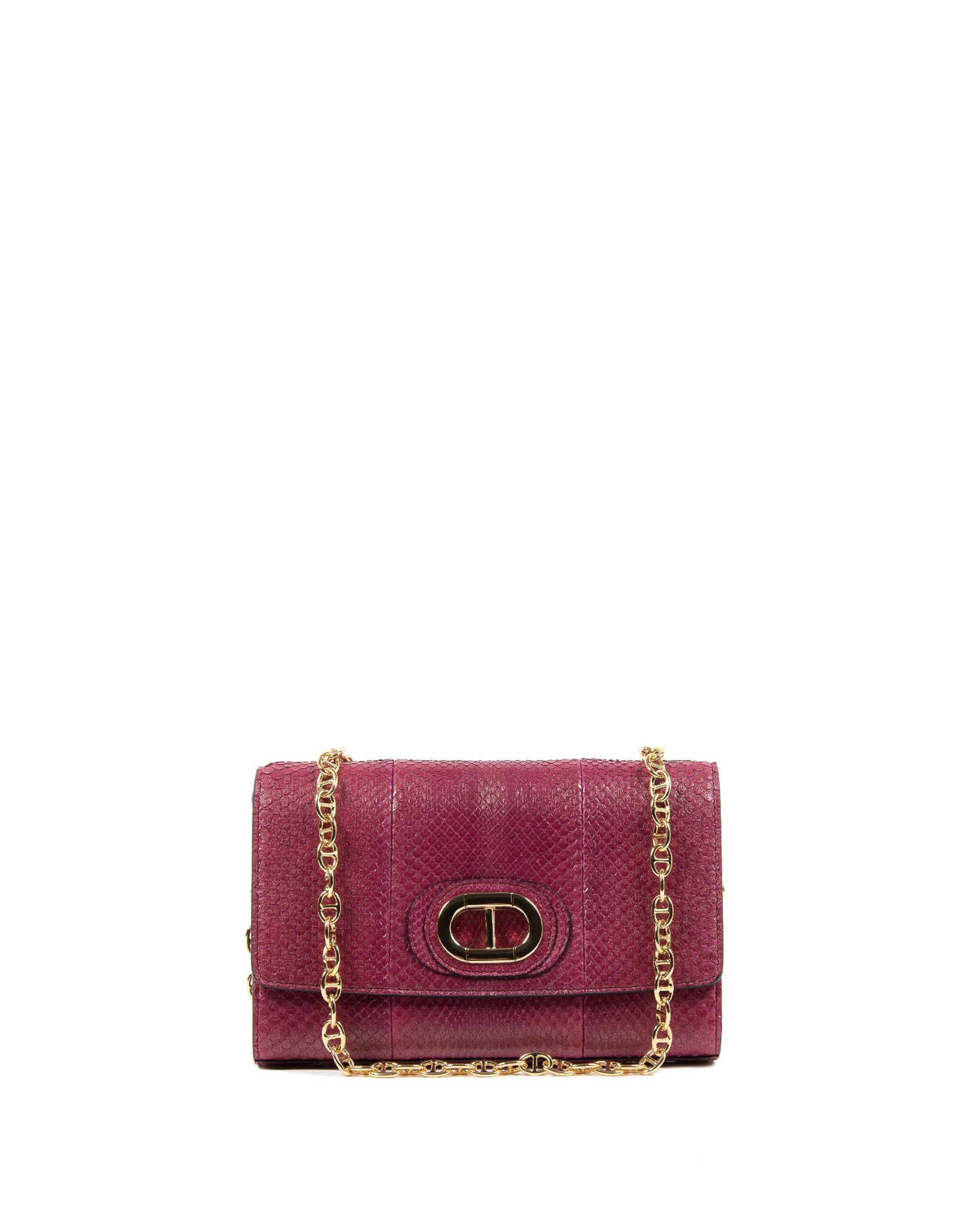 PB03 CLUTCH SMALL PITONE RASPBERRY