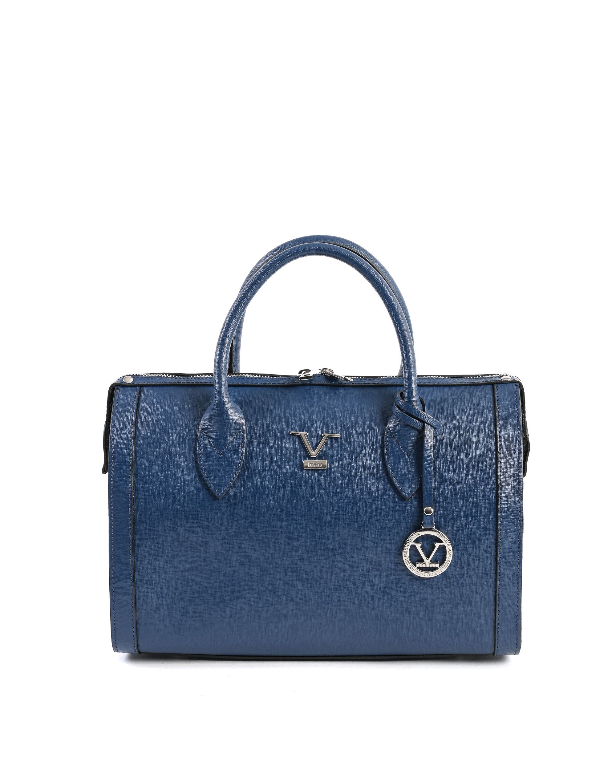 V014-S SAFFIANO BLUE JEANS